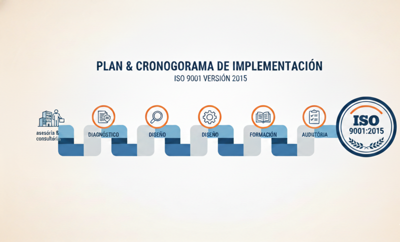 implementación norma ISO 9001 version 2015, beneficios de implementar ISO 9001 2015, plan de implementación ISO 9001 version 2015